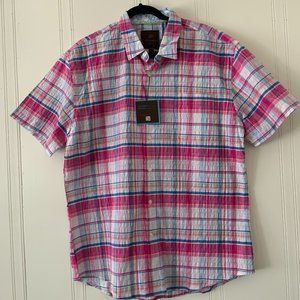 TAttersall Men Pink shirt short Sleeve Sz XL